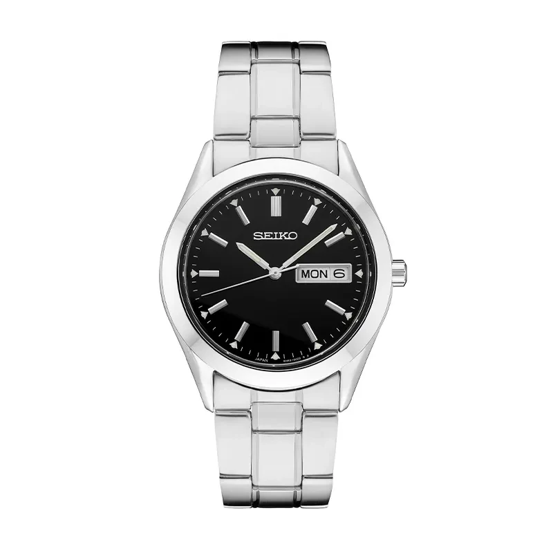 Seiko Essentials Black Dial Quartz Men's Watch- SUR361